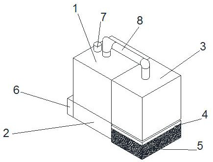 A dust collector for building curtain wall cleaning