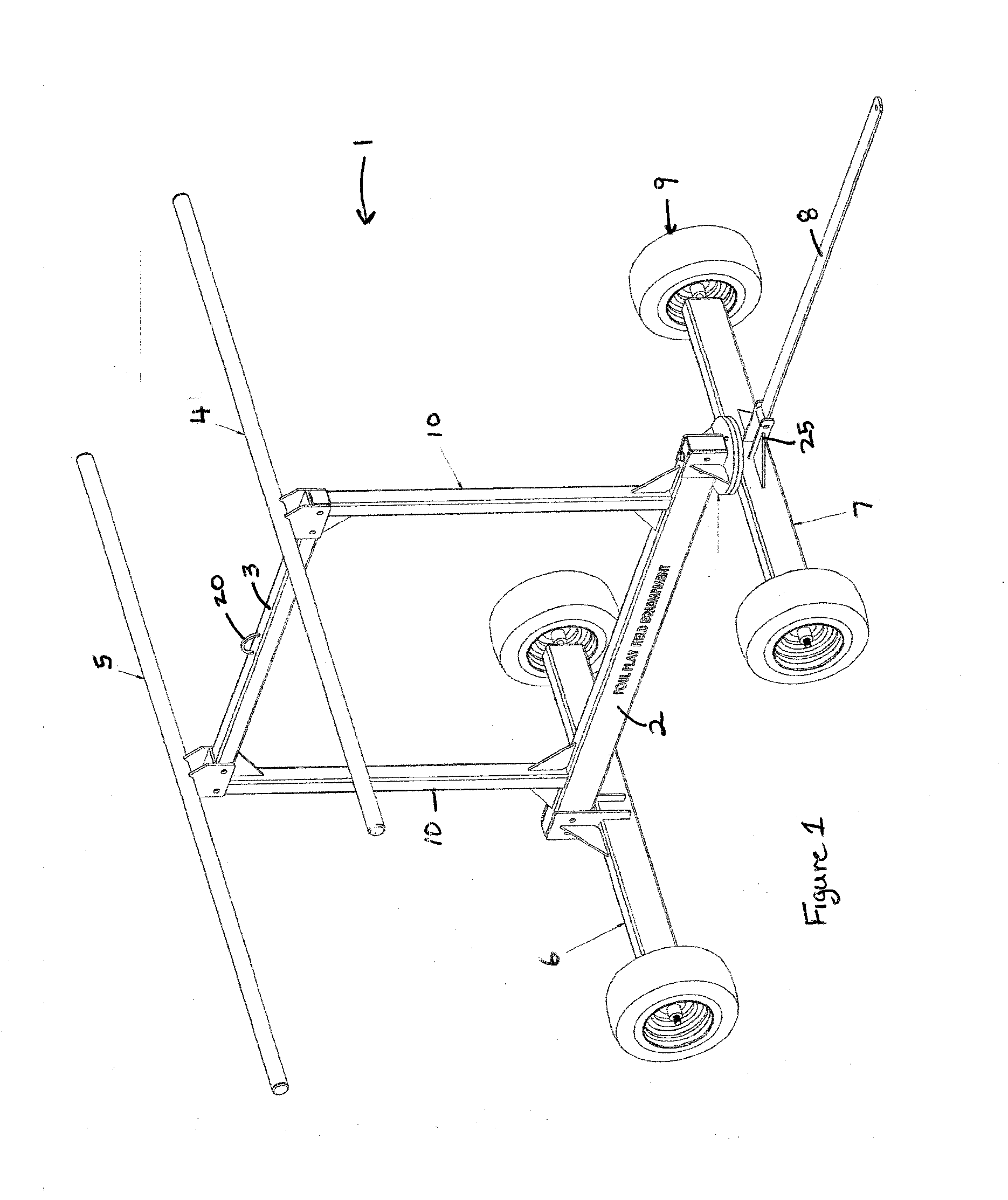 Cart for Transporting Sport Fence Panels