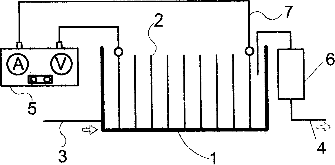 Process of treating fluoride and organic matter in drinking water and its electrical flocculator