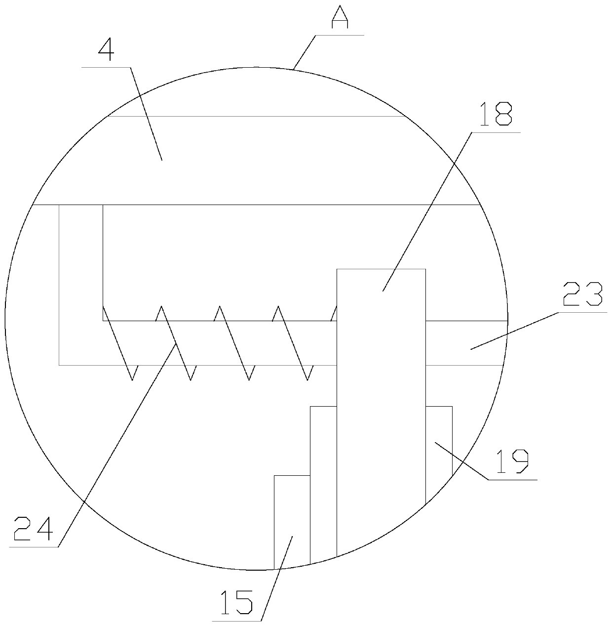 Bag type dust removal equipment with water removal function