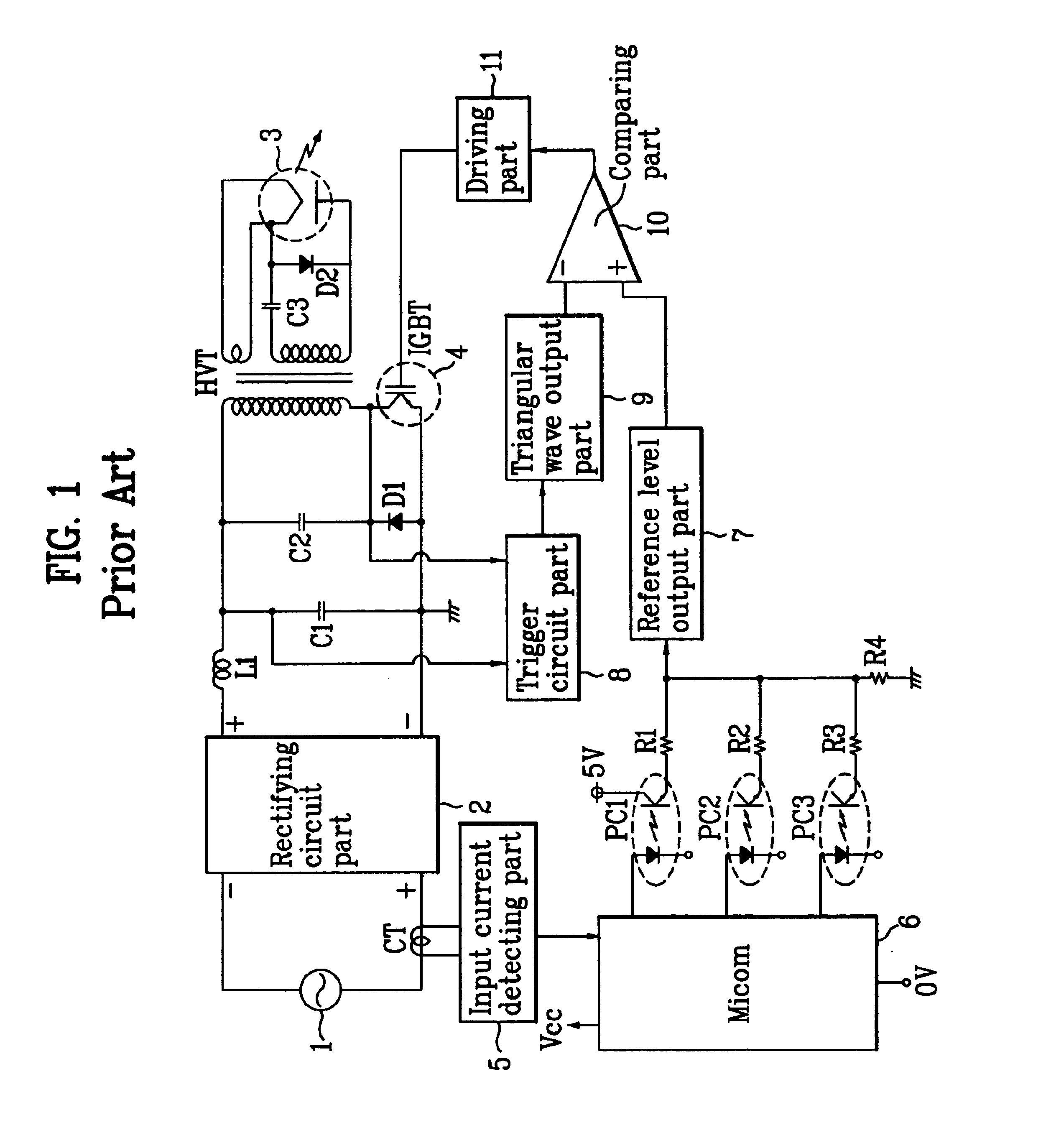 Inverter circuit of microwave oven