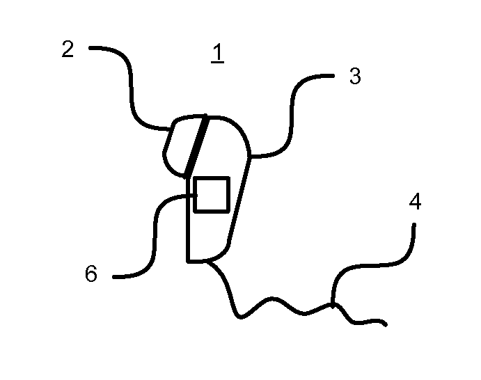 Earphone with a support element