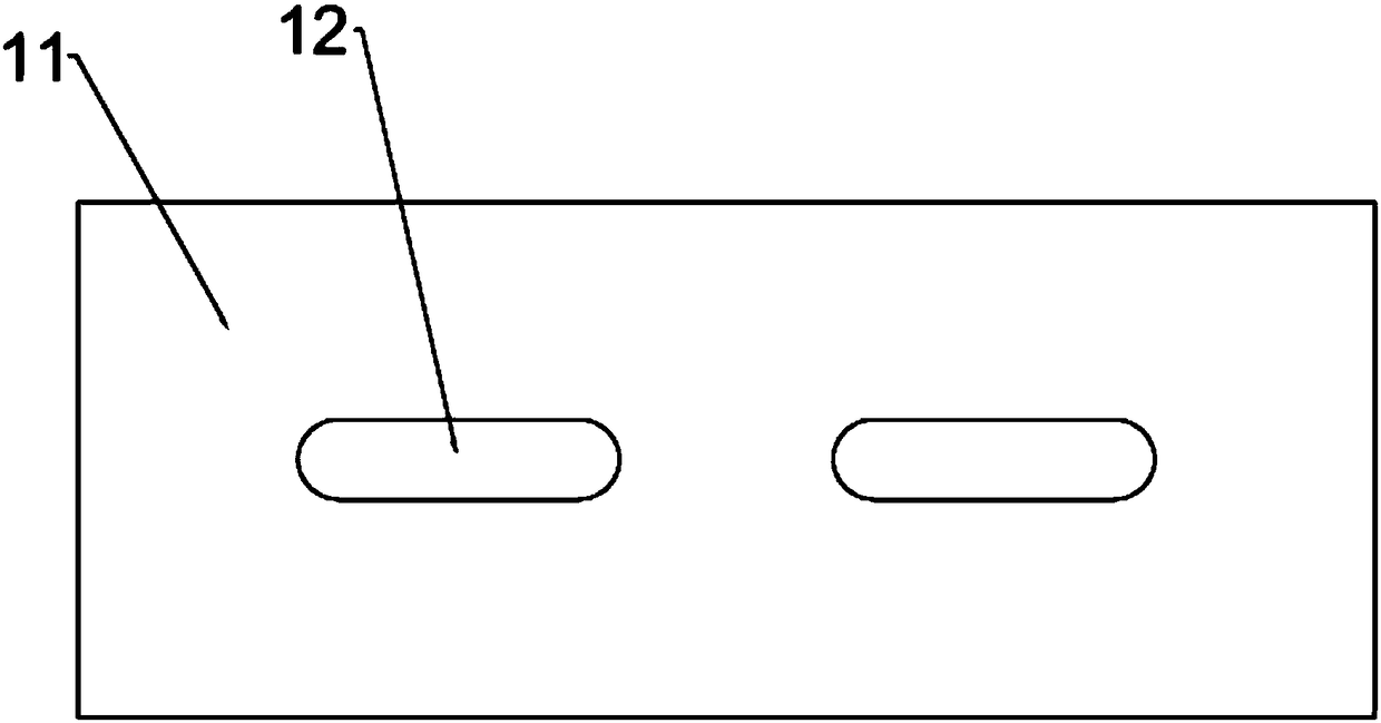 Two-hole perforating device for food packaging box side wall paper board