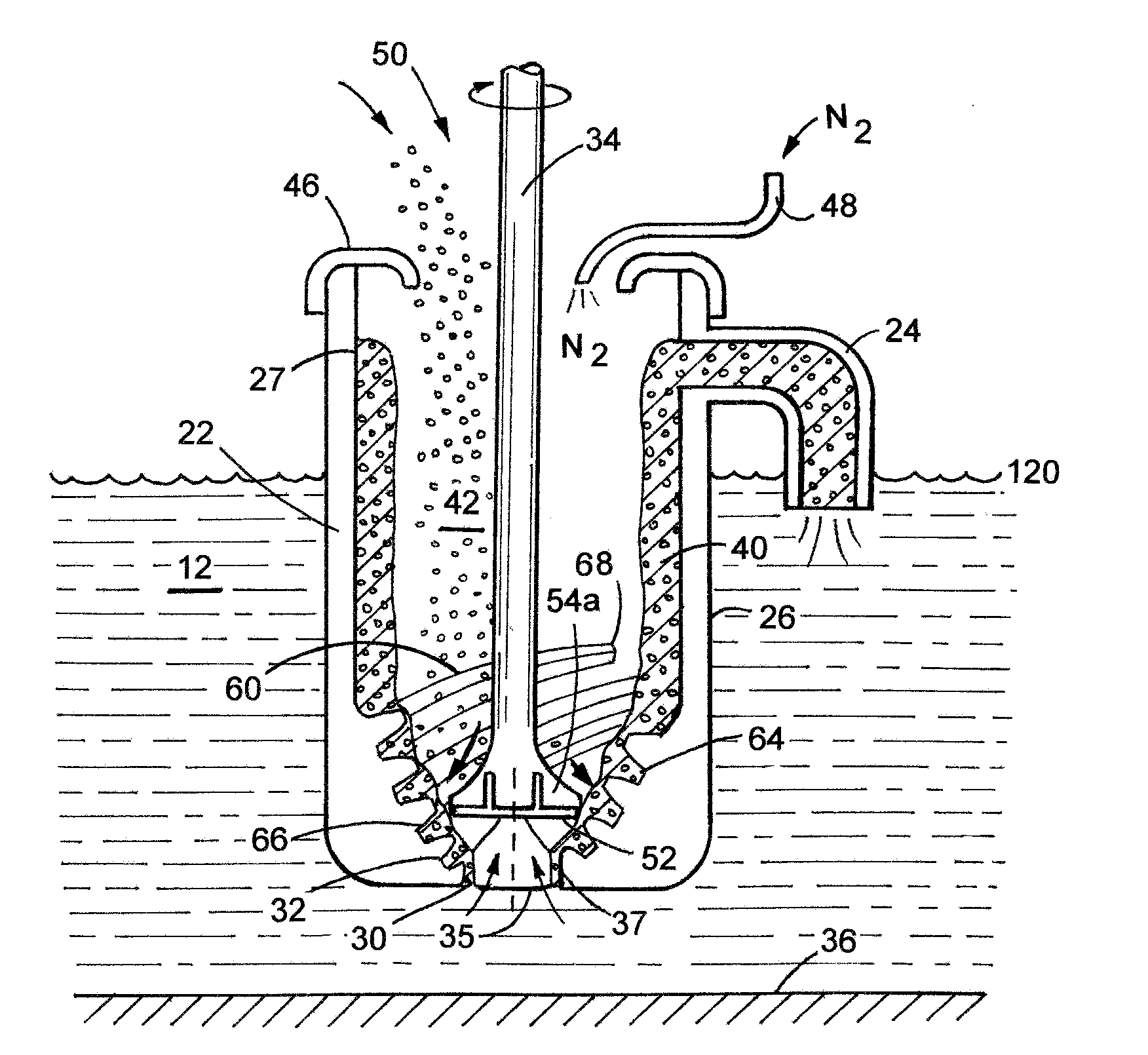 Riserless transfer pump and mixer/pre-melter for molten metal applications