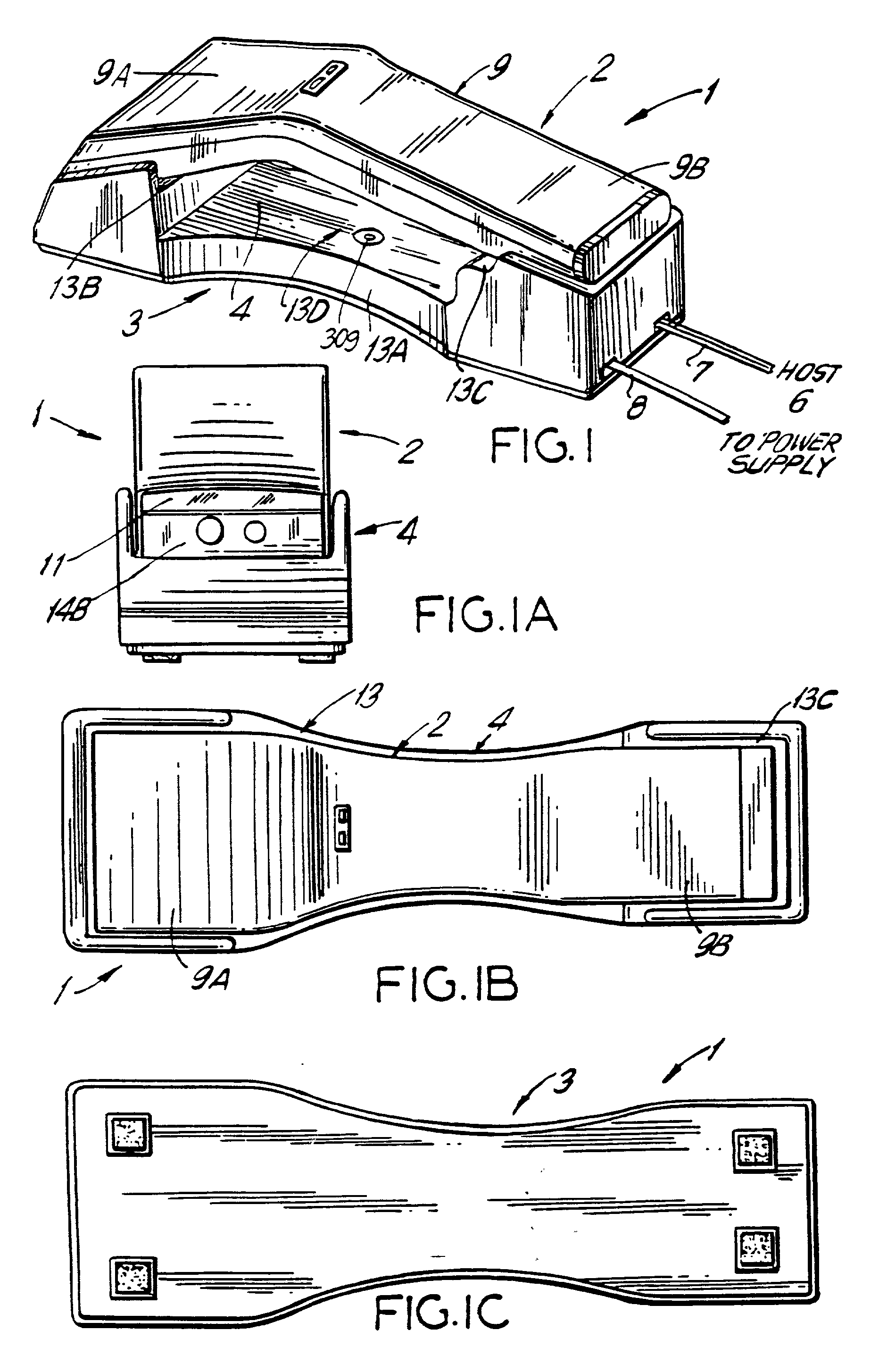 System for reading bar code symbols using portable bar code symbol readers having one-way RF signal transmission links with base stations