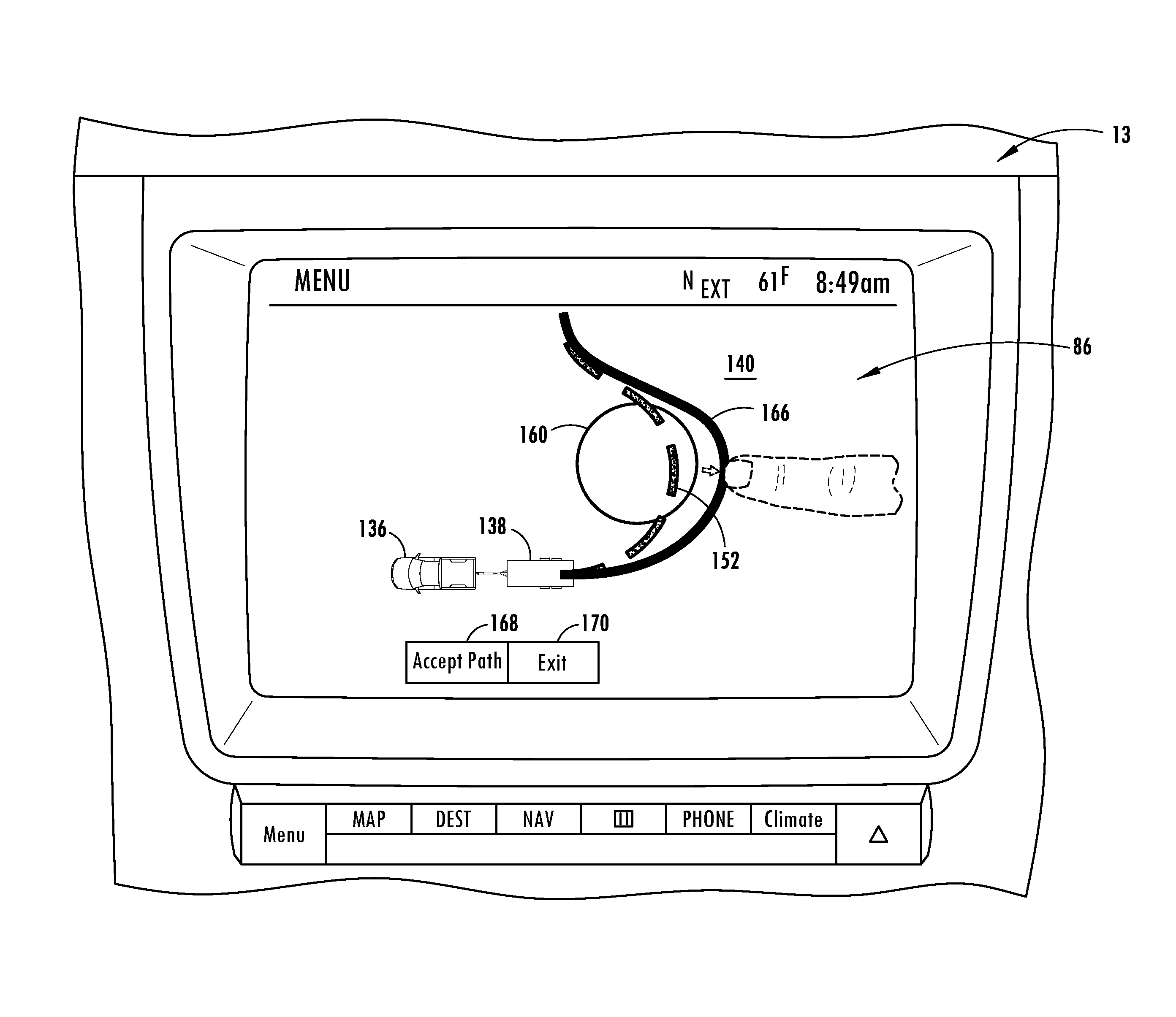 System and method of inputting an intended backing path