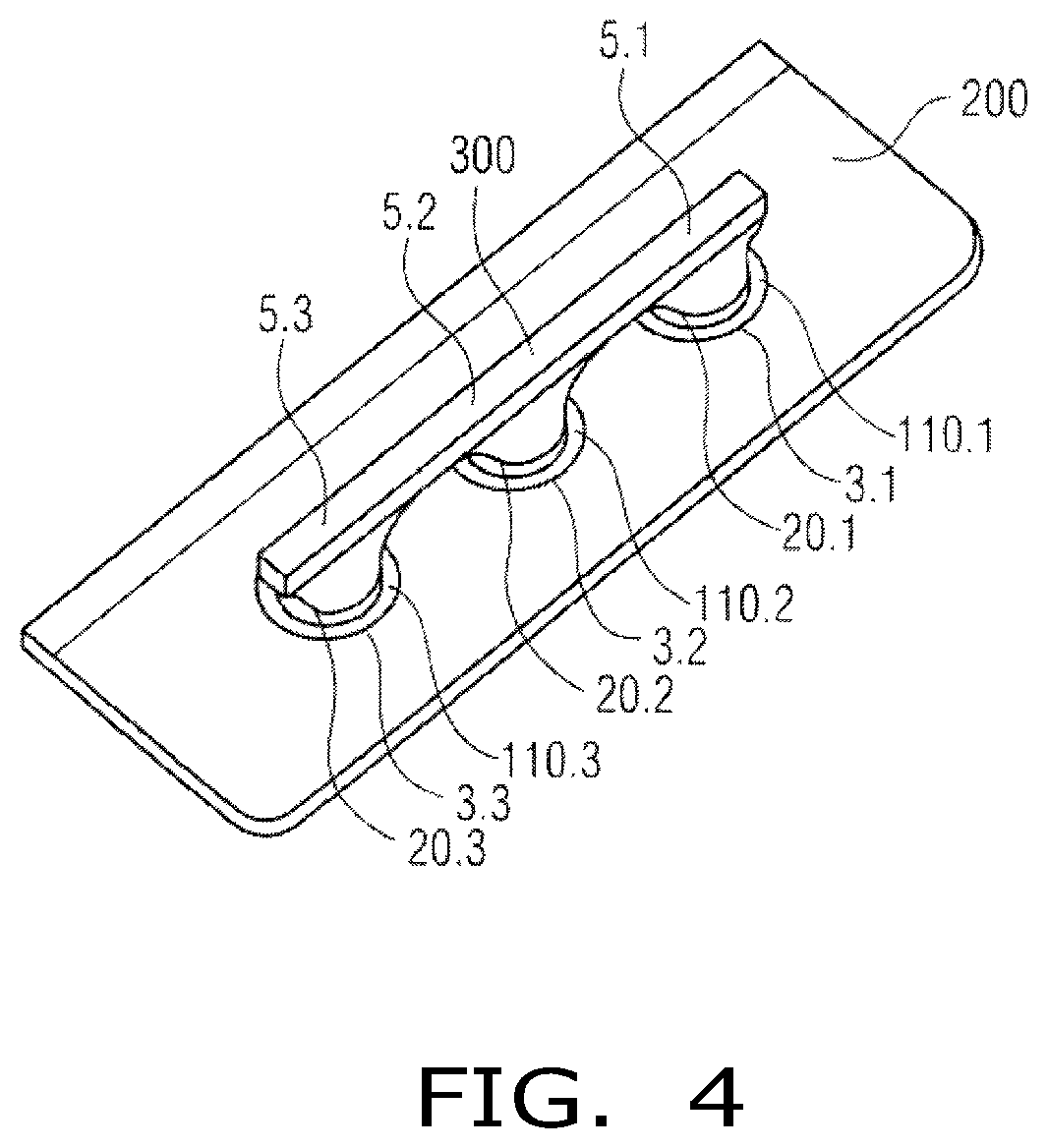 Feedthrough with flat conductor