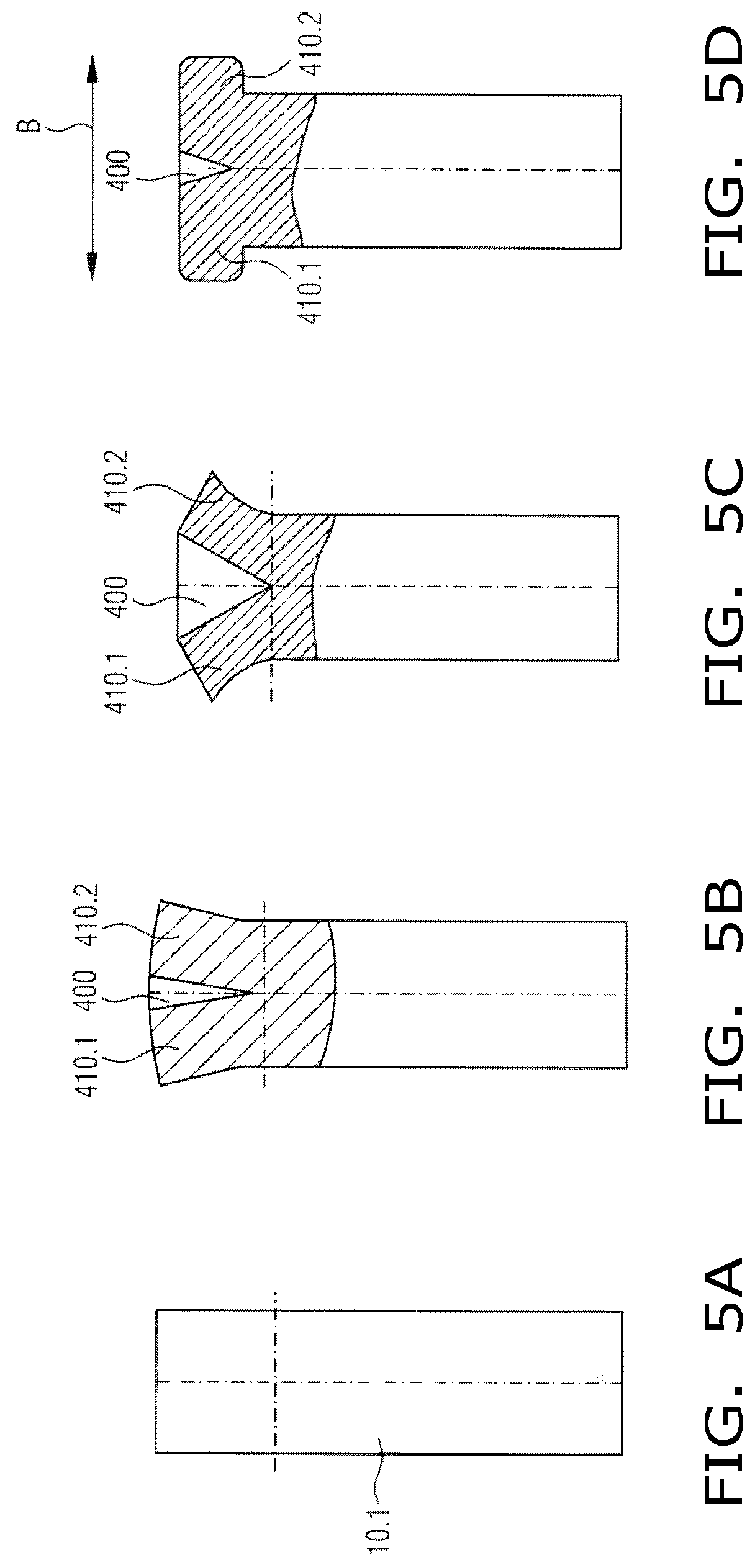 Feedthrough with flat conductor