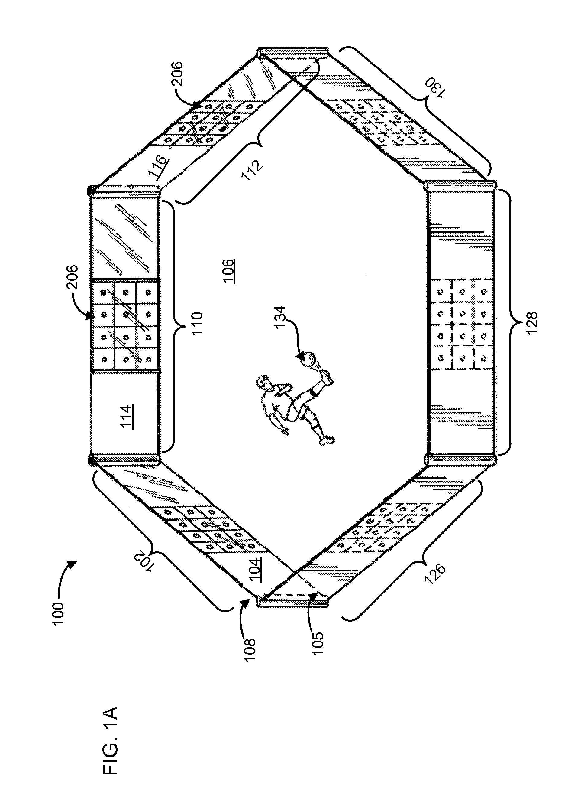 Adjustable fitness arena