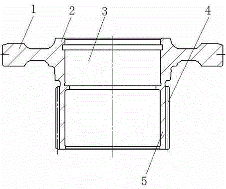 Manufacturing technology of hollow outer gear of electric forklift driving flange