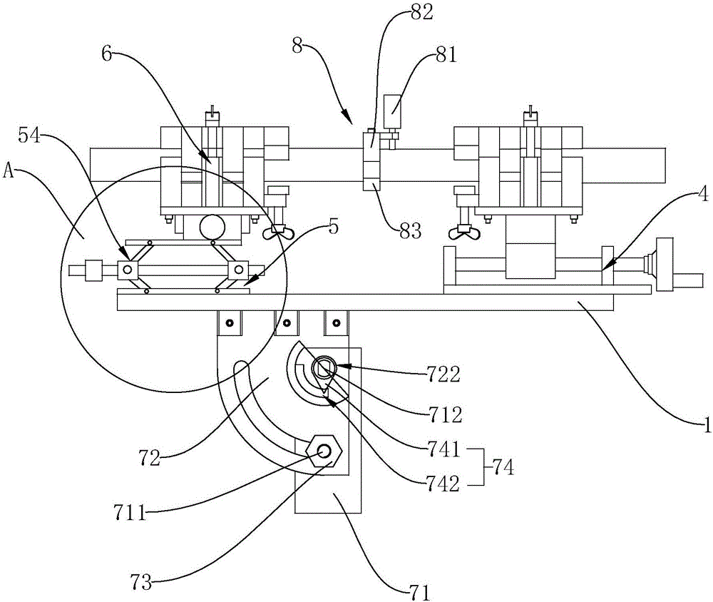 Tubular part welding clamping device