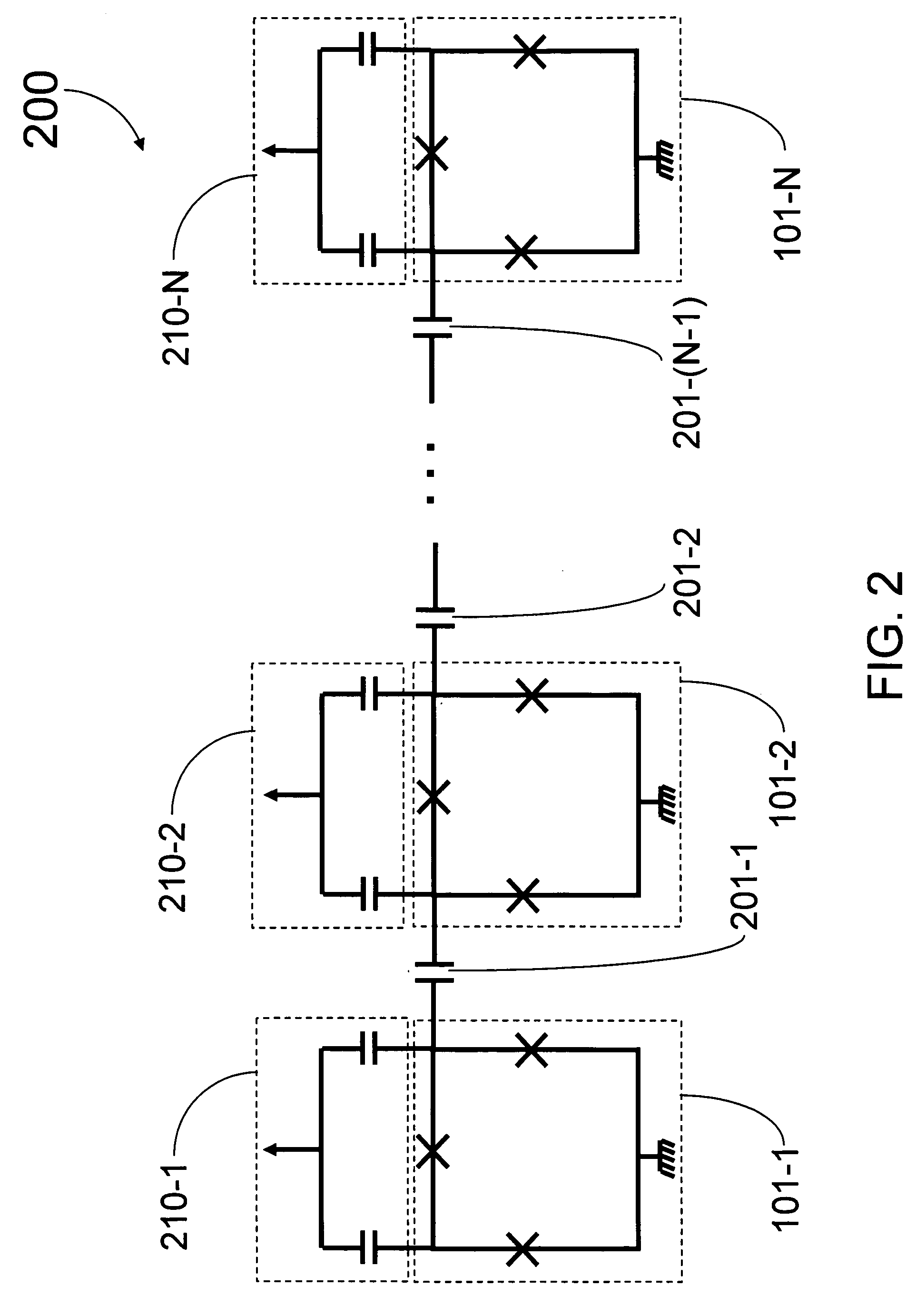 Superconducting qubits having a plurality of capacitive couplings