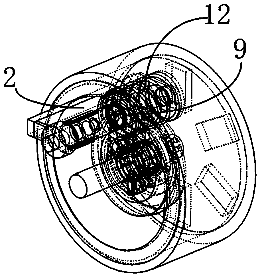 Adjustable braking mechanism based on spiral piece