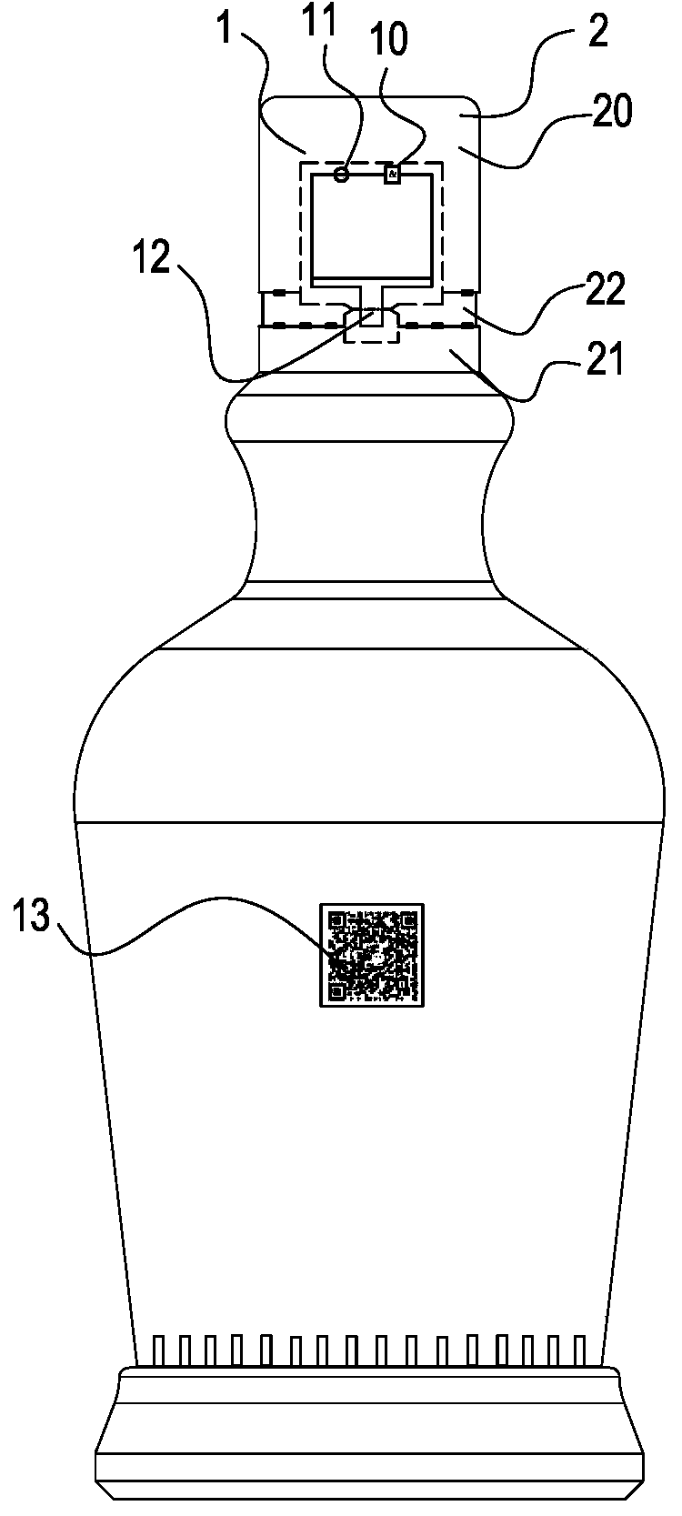 Active package anti-counterfeiting and tracing on-line structure based on block chain