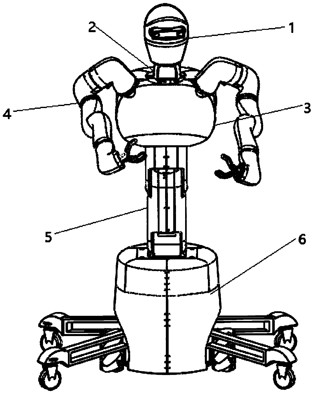 Wheel humanoid robot with high balance capacity