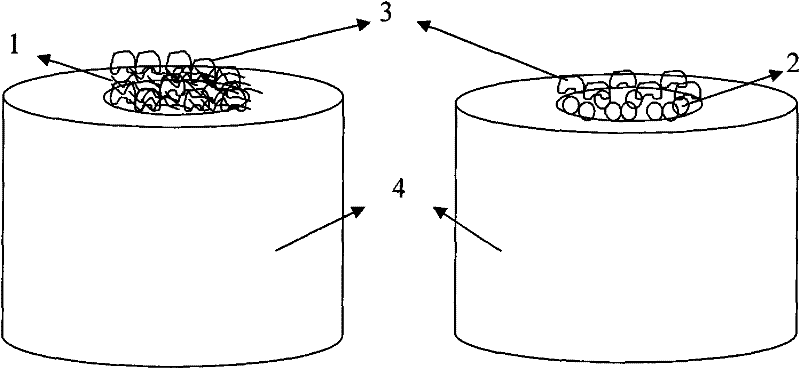 High-efficiency enzymatic biological fuel battery cathode and preparation method thereof