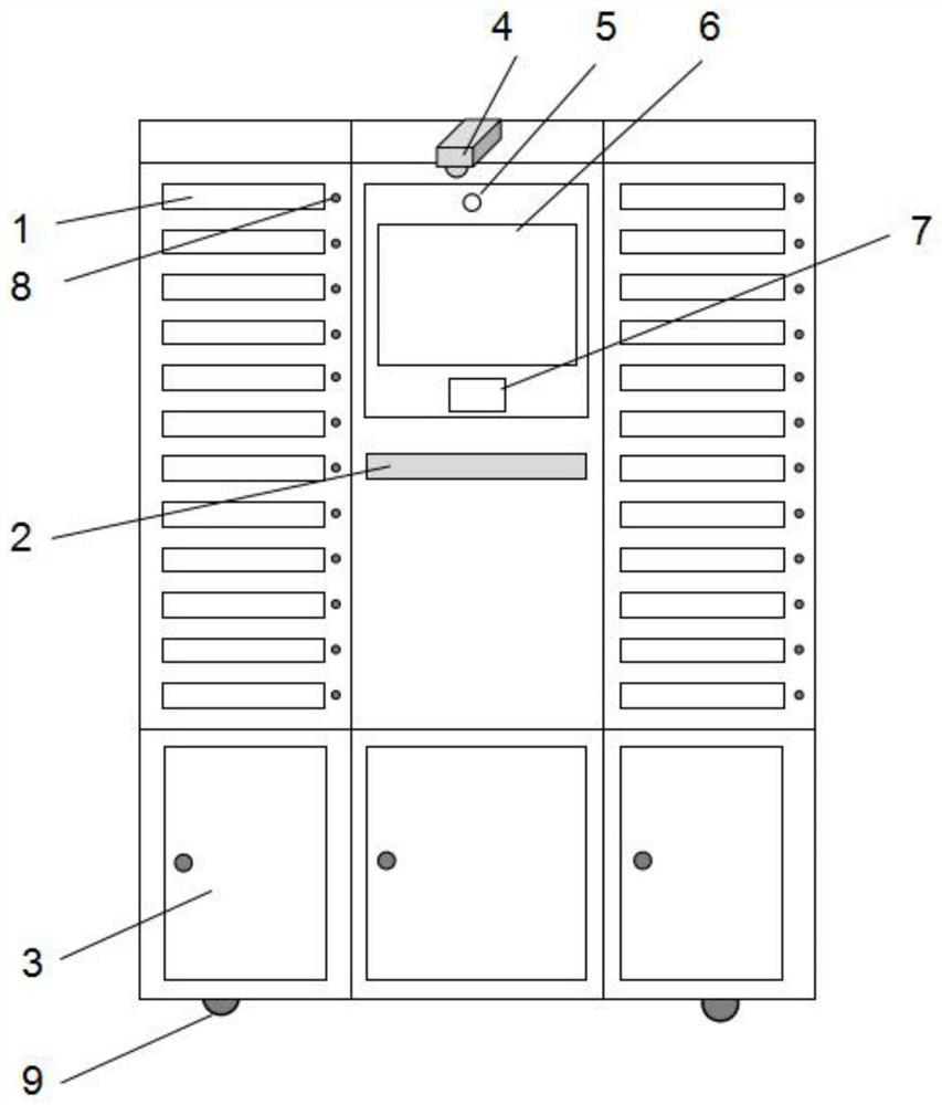 Intelligent instrument cabinet capable of achieving automatic management of instrument trays and management method of intelligent instrument cabinet