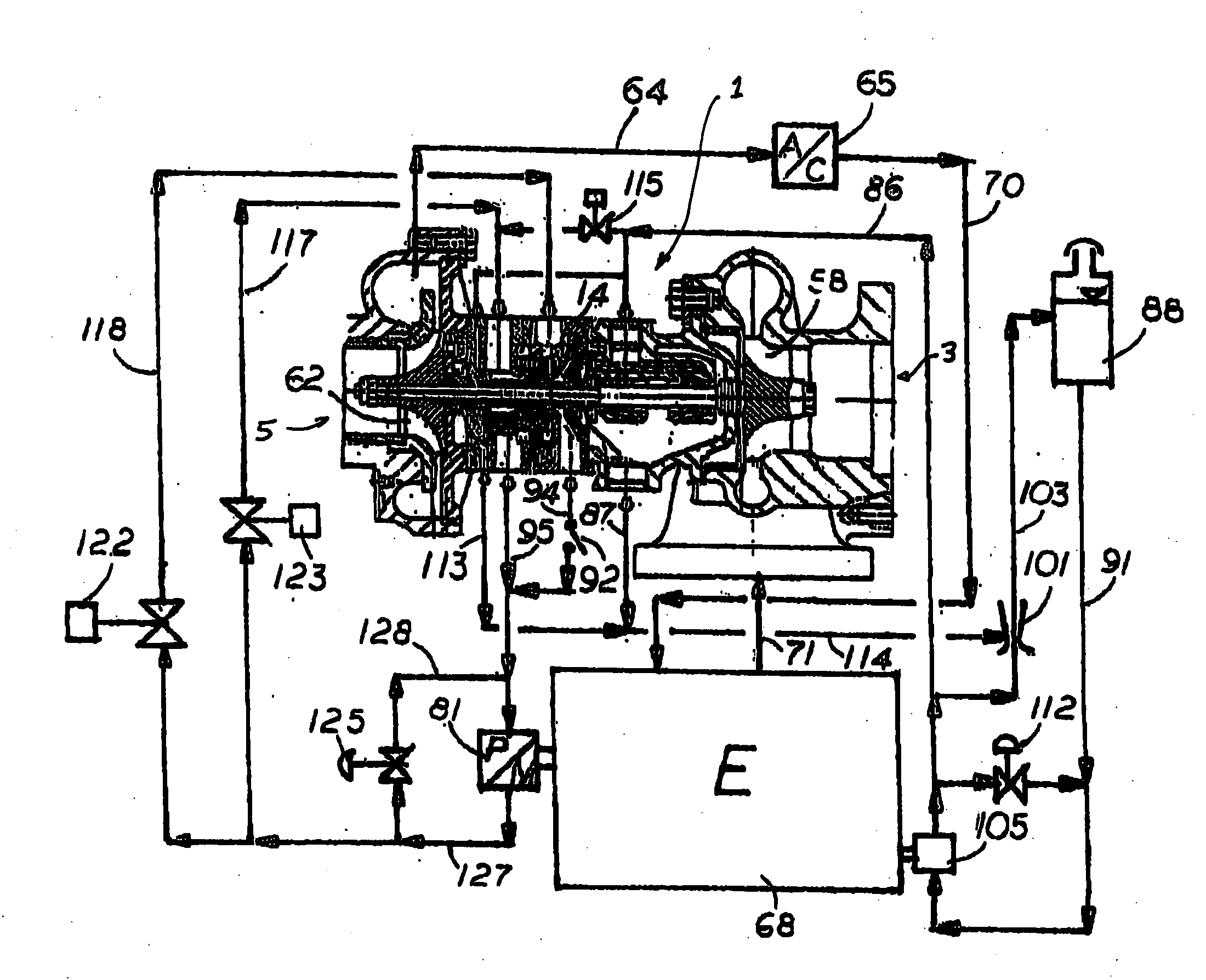 Hybrid turbocharger system with brake energy revovery