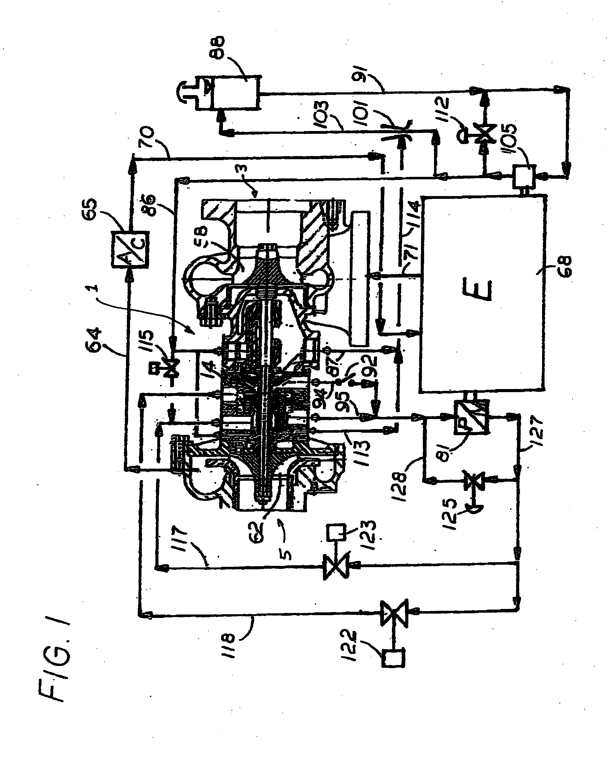 Hybrid turbocharger system with brake energy revovery