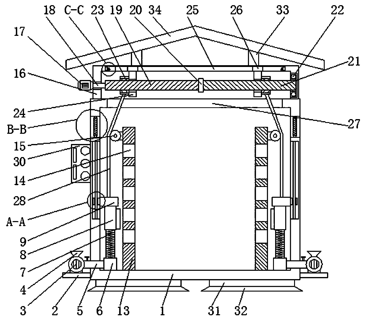 Metering box convenient for heat dissipation