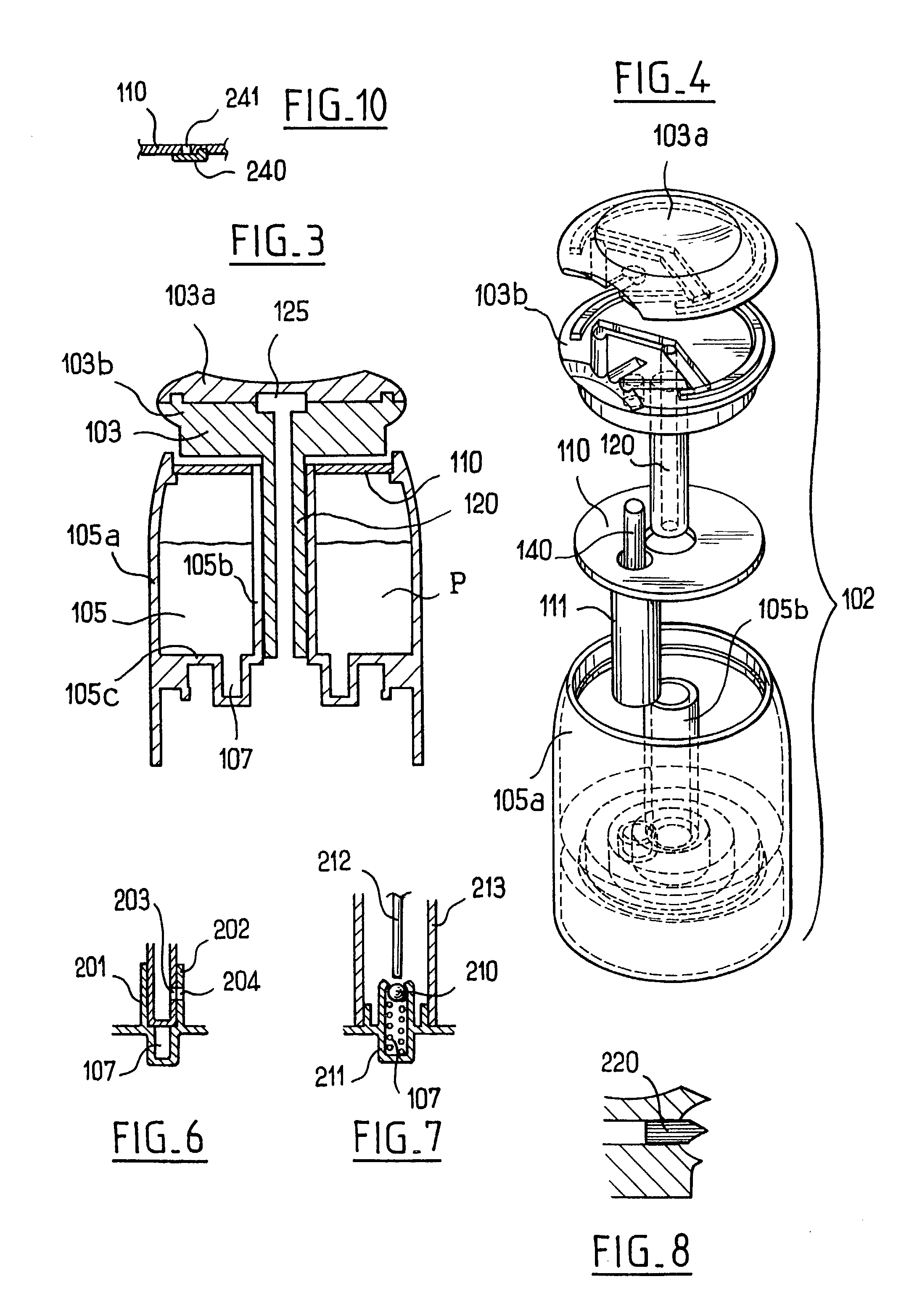 Device for spraying a substance onto a medium