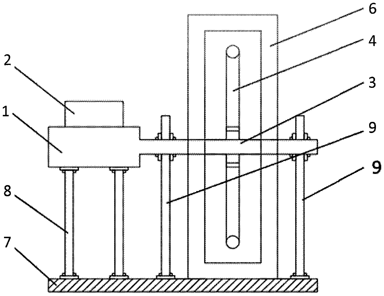 Experimental device and method for assessing grain flow collective friction abrasion behavior