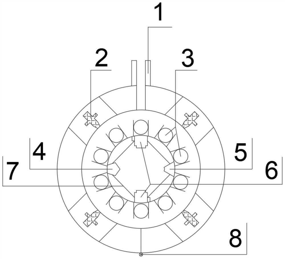 Device for bending FRP rib on site and bending method