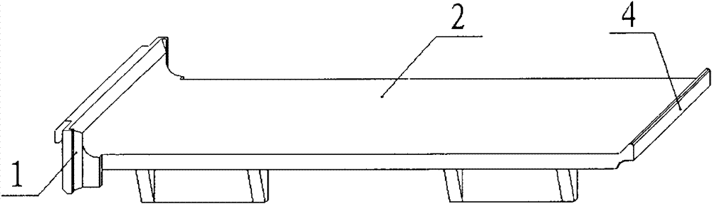 Storage battery insulating support plate