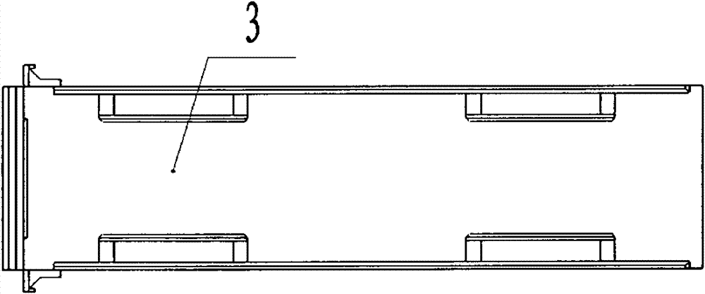 Storage battery insulating support plate