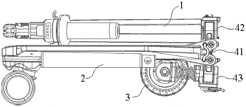 Scooter with folding and steering direction rod