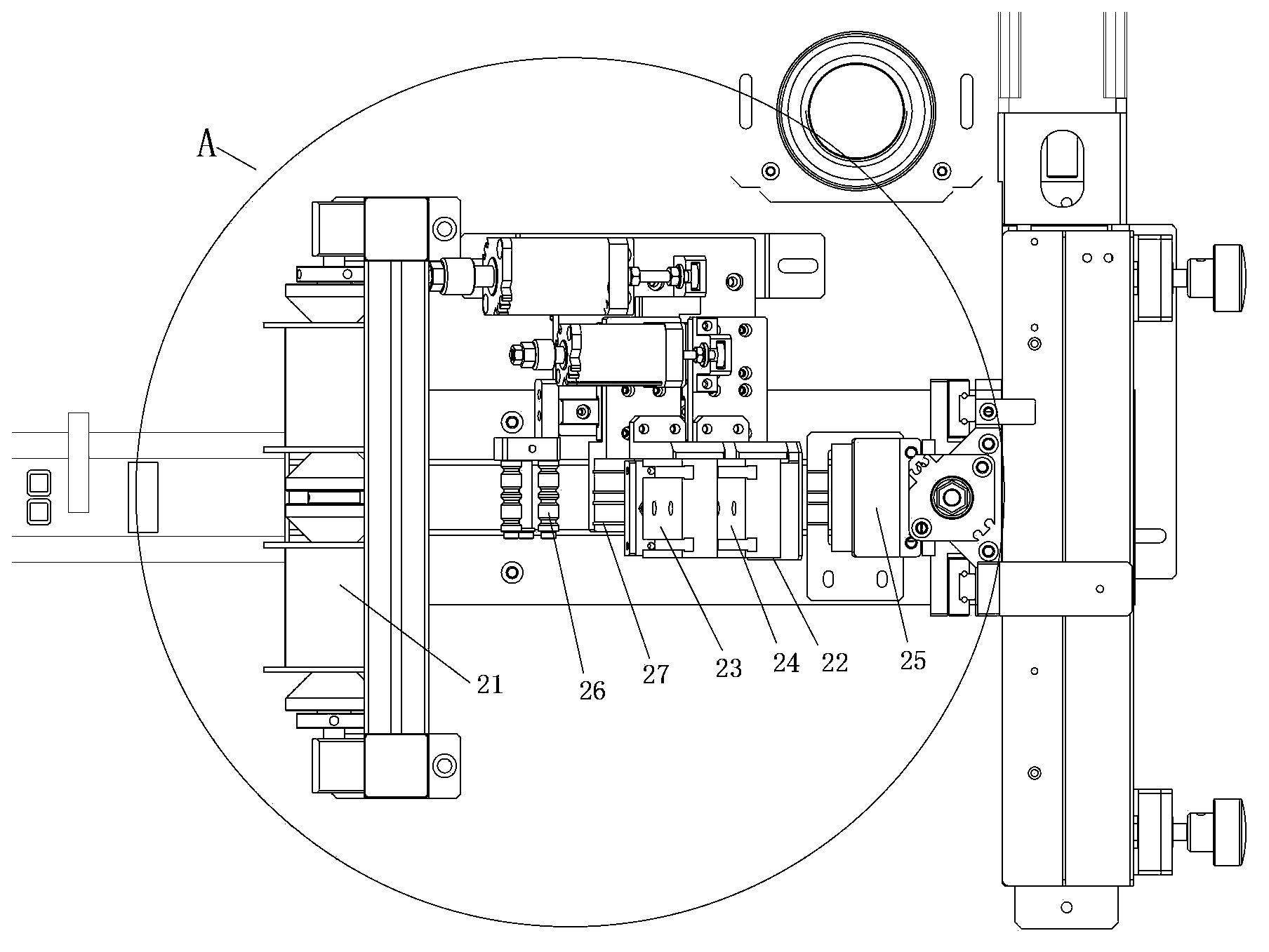 Method and device for biface chip tin soldering glue preparation