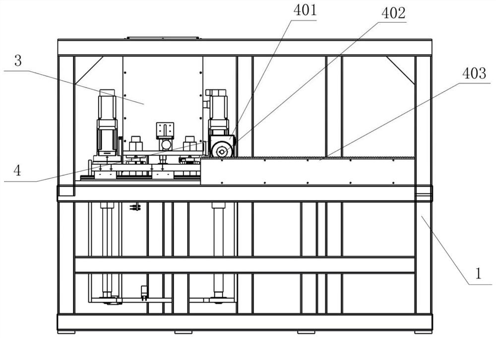 A table transfer transportation system for large slm equipment