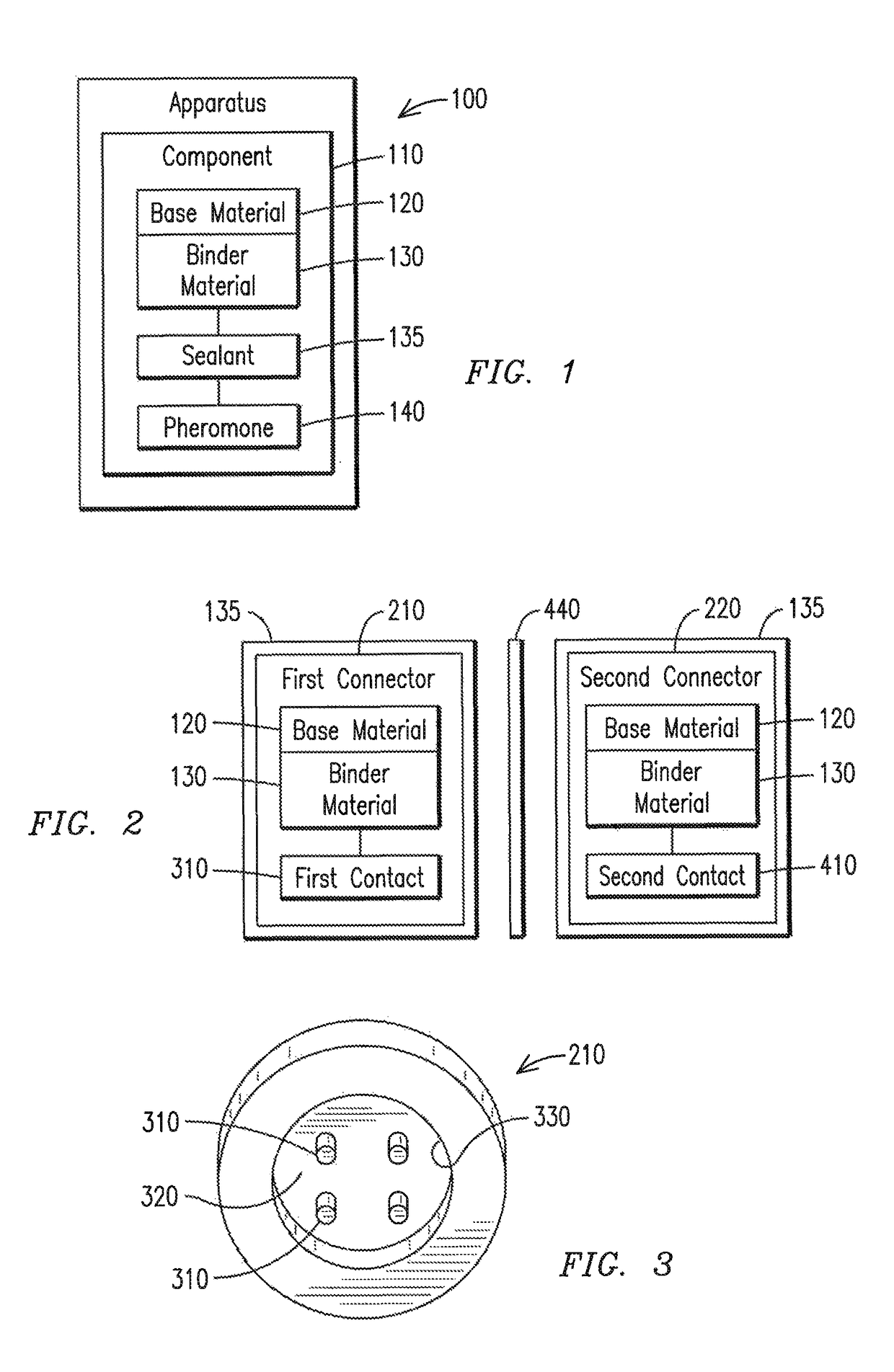 System, connector and method for providing environmentally degradable electronic components