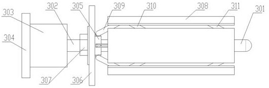 Laying device for geomembrane construction