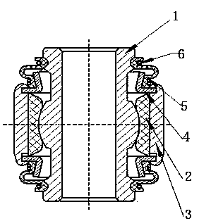 Novel ball pin damping sleeve type damper