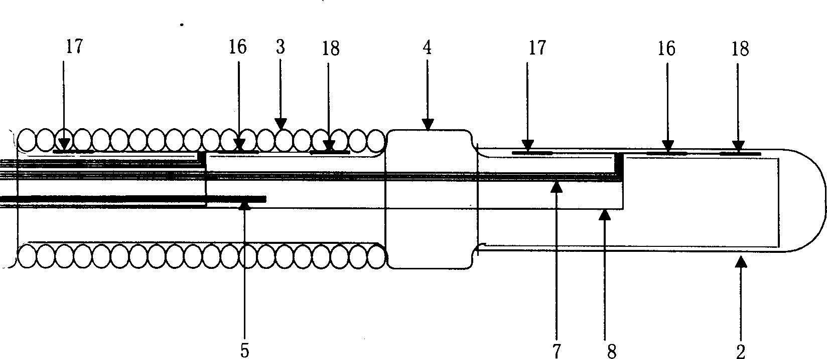 Radio frequency ablation electrode for treating atria fibrillation