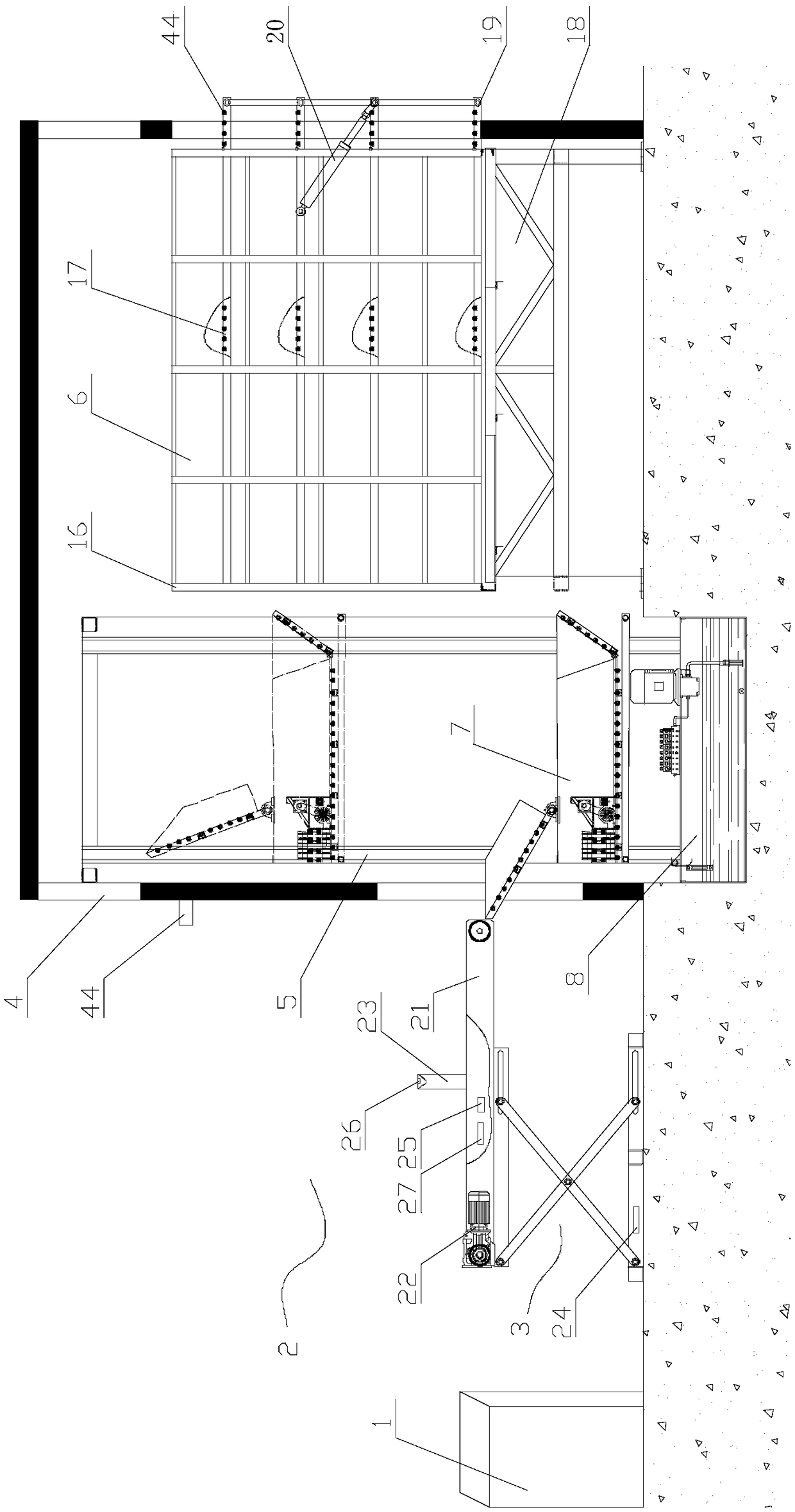 Intelligent device for refrigerating and collecting livestock and poultry died from diseases