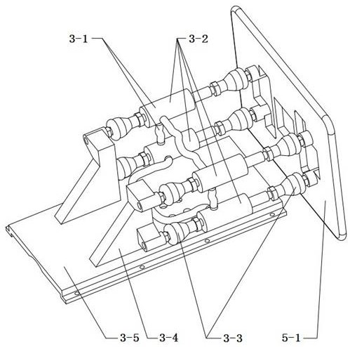 Six-degree-of-freedom self-adaptive pose adjustment docking device and method based on gas spring