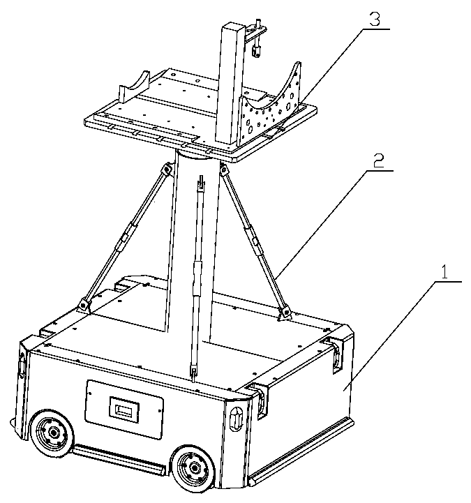 An installation platform for precise attitude adjustment of engine adapter casing