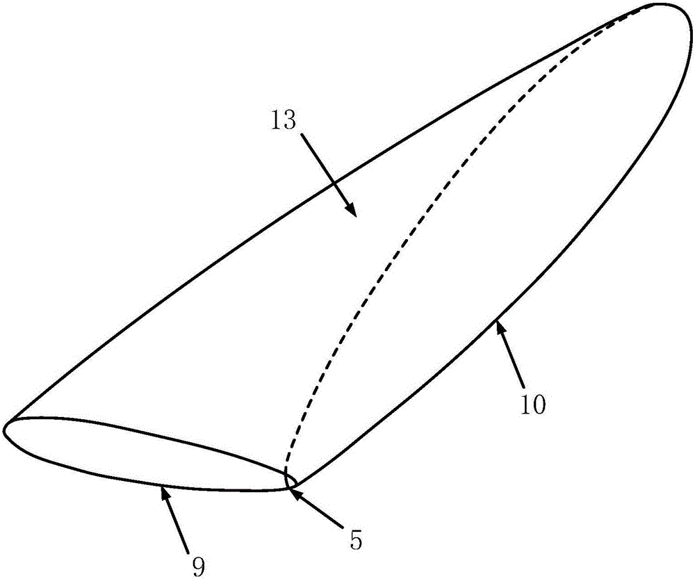 Design method for three-dimensional internal rotary inlet based on complete flow direction suction