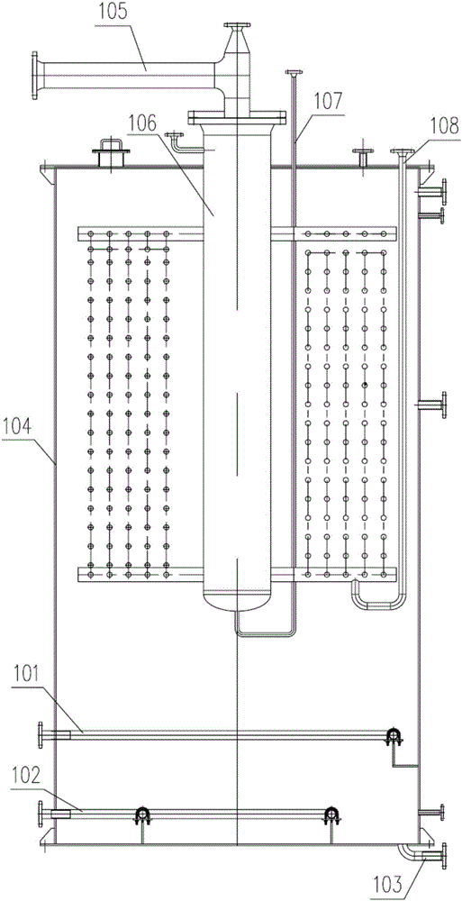 A denitration ammonia gas pretreatment system