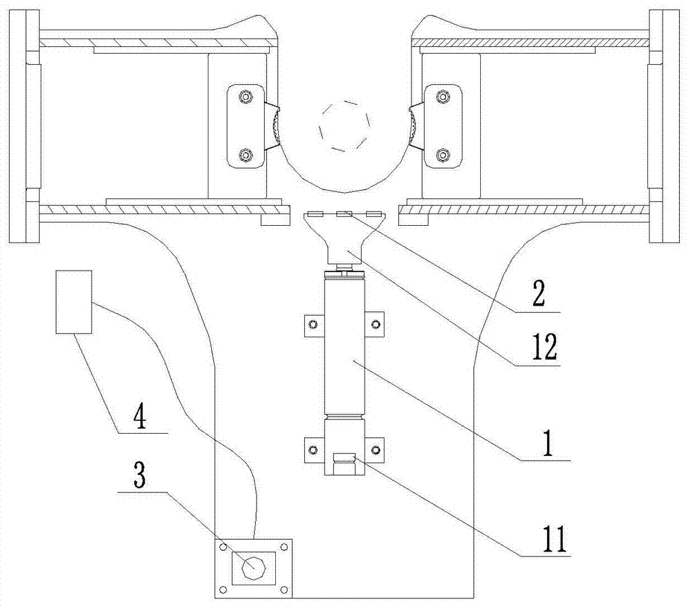 Iron driller automatic centering method