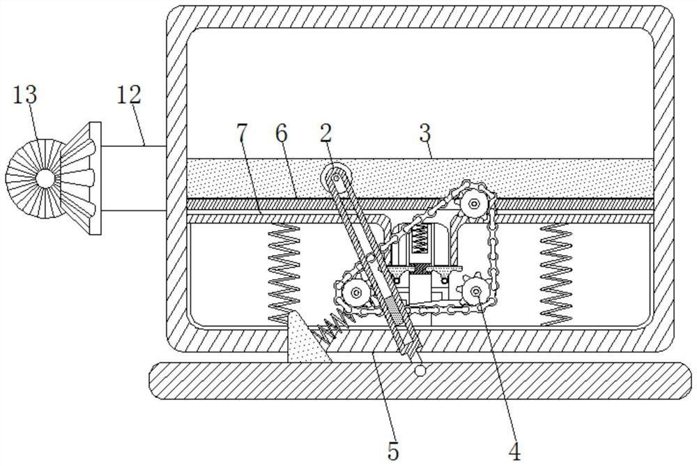 Tea drying box for quantitative drying and automatic pouring based on gravity change