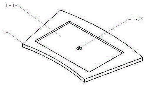 Hydrostatic pressure supporting device with rectangular cavity