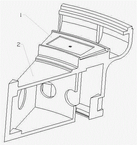 Hydrostatic pressure supporting device with rectangular cavity