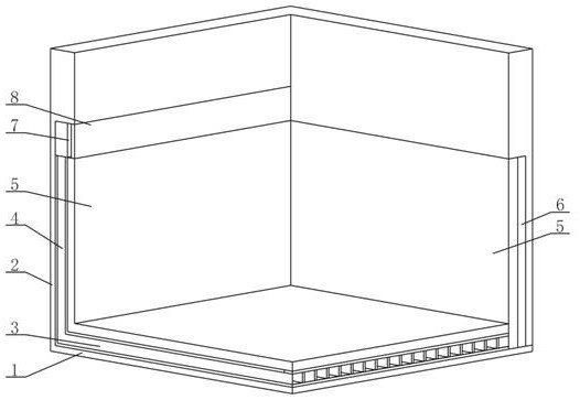 Indoor waterproof layer convenient for leaking stoppage and repair