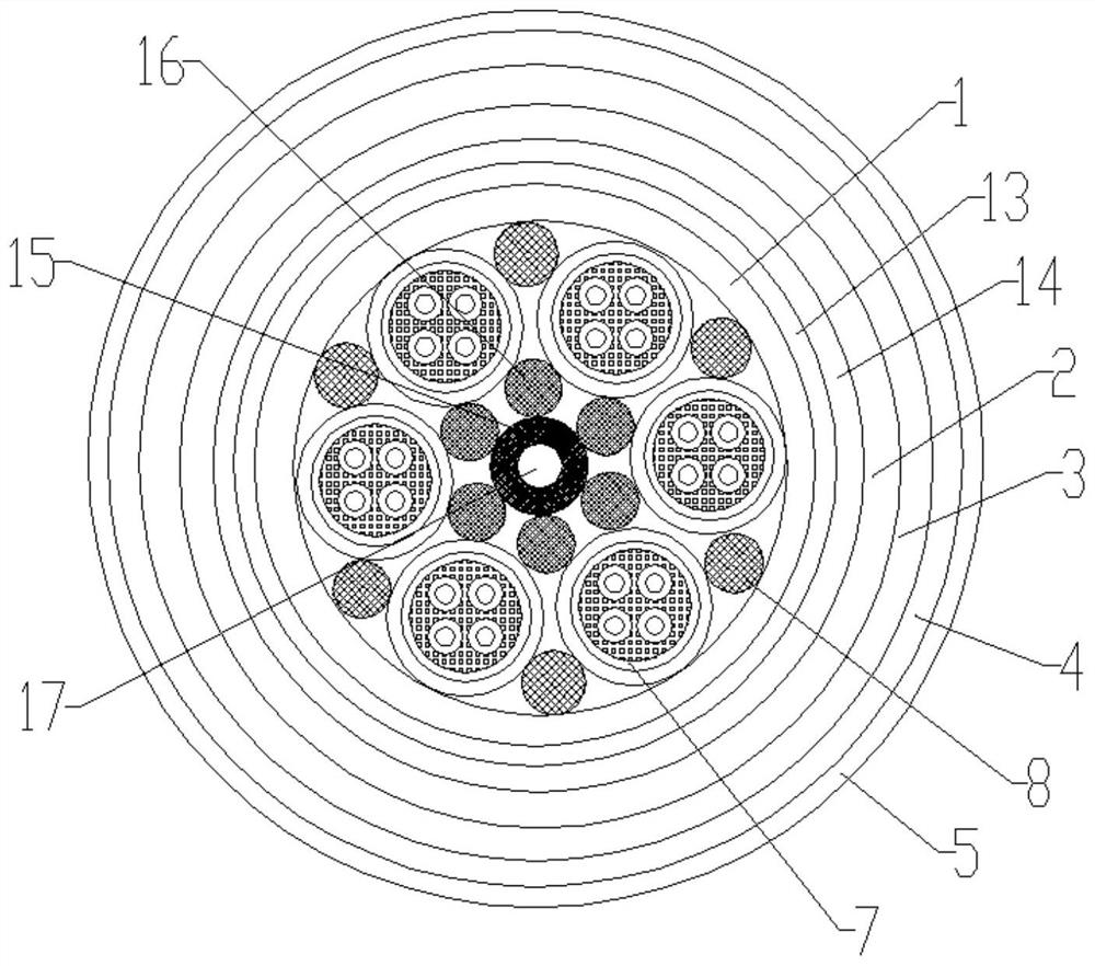 Water-blocking optical cable with high pressure resistance and high impact resistance