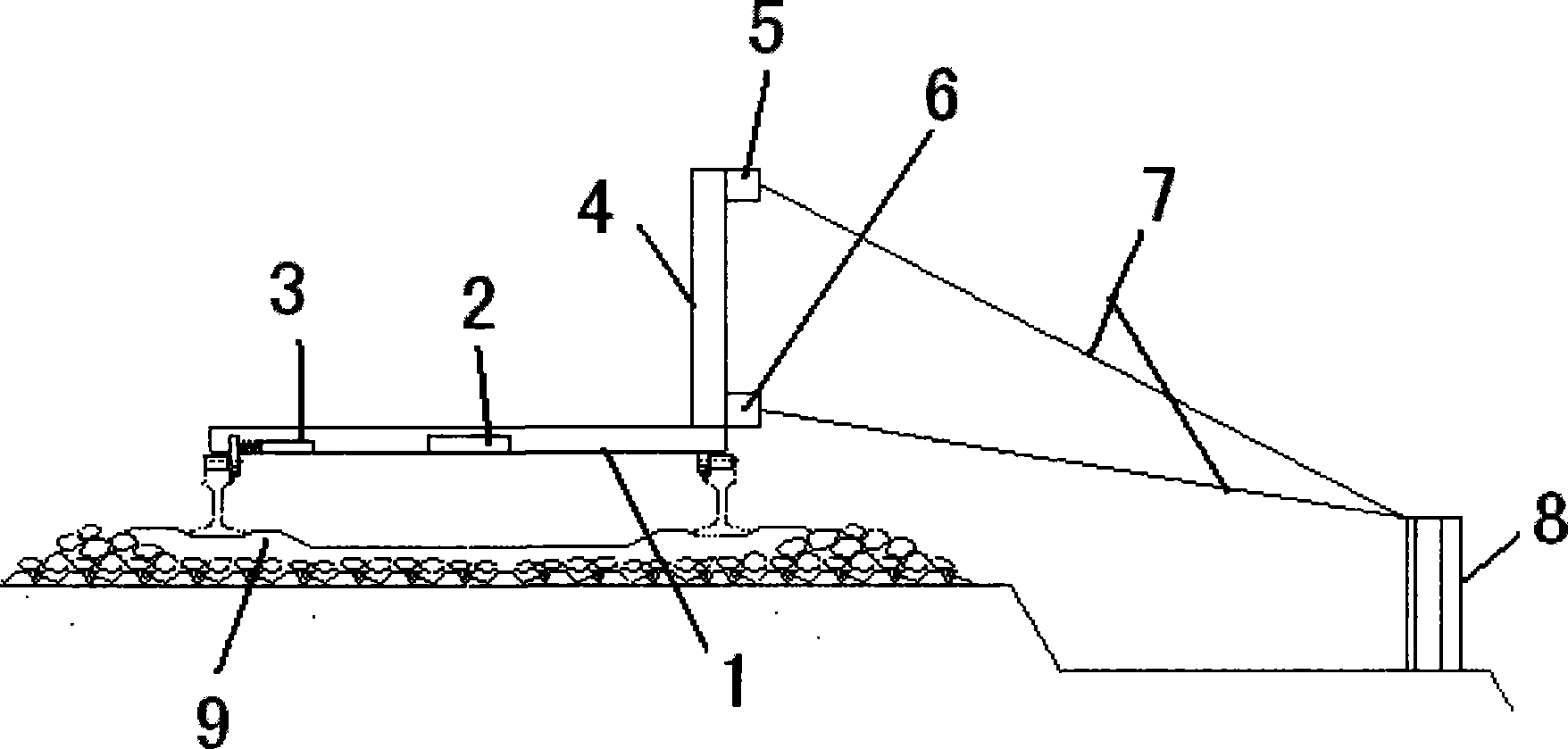 Existing line three-dimensional restriction measuring method