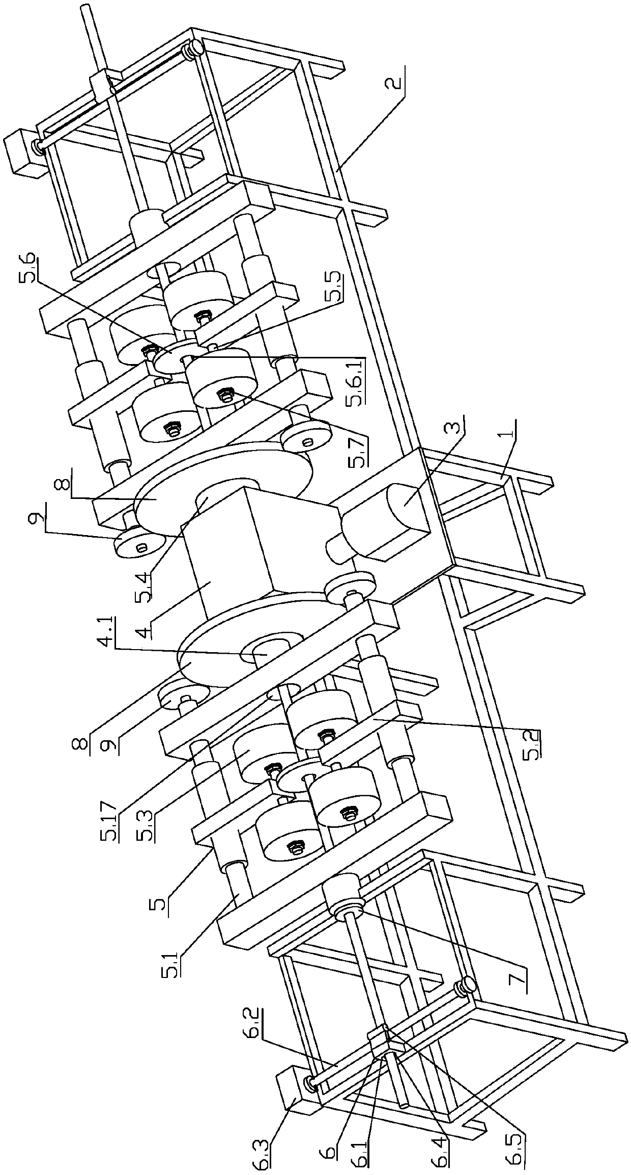 Rotary derusting machine