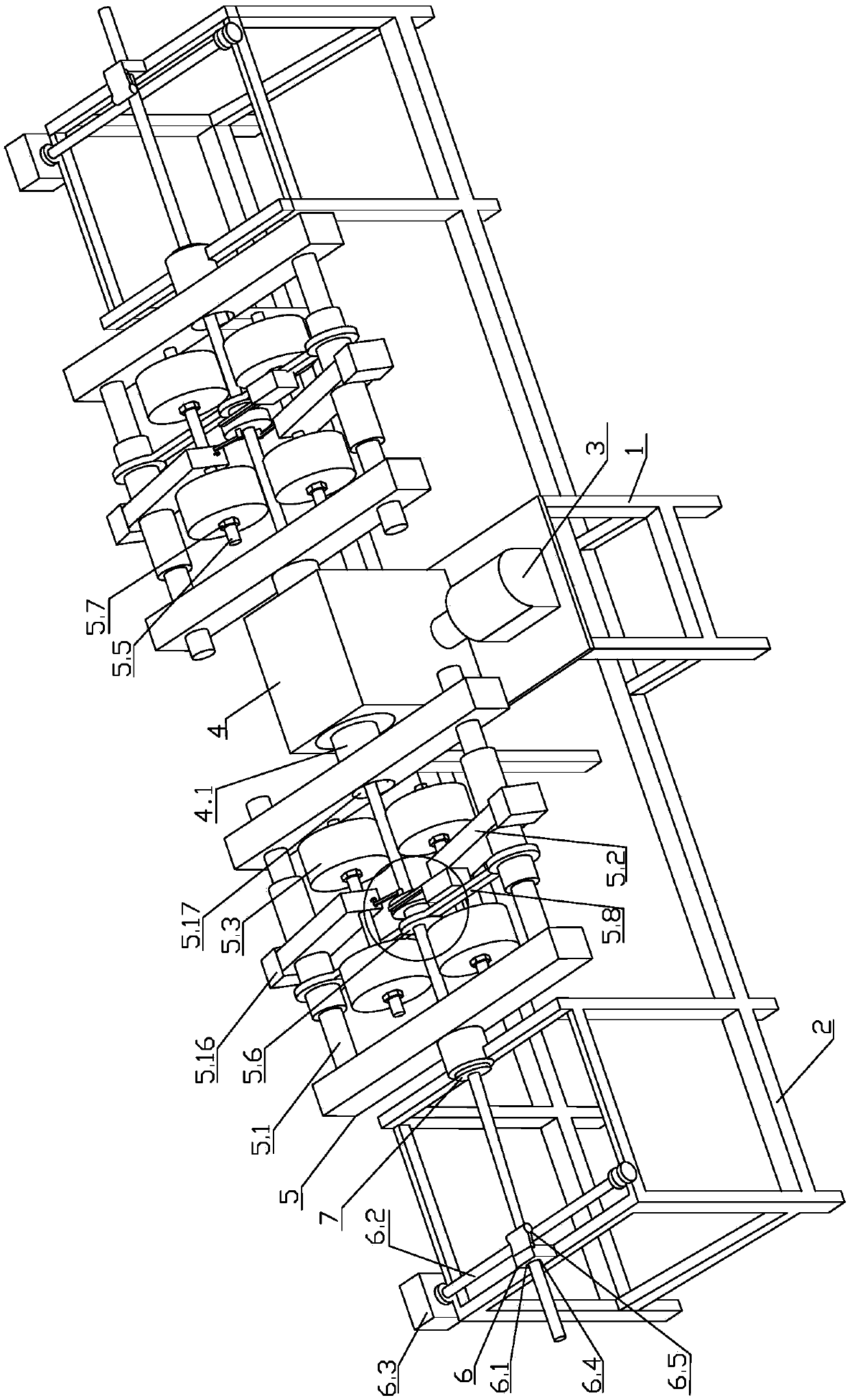 Rotary derusting machine